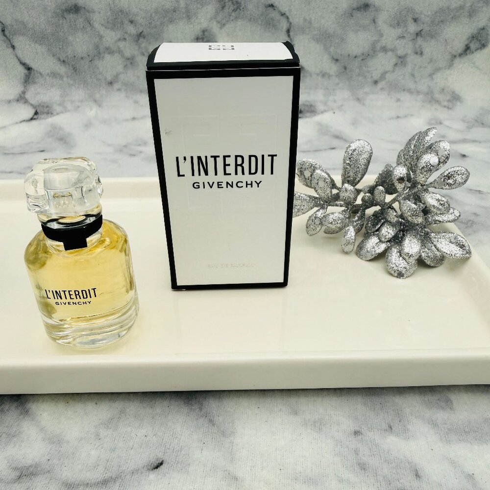Givenchy L’Interdit EDP White Floral Patchouli-Travel Size 10ml,0.3oz-BOXED-NEW - Picture 2 of 10
